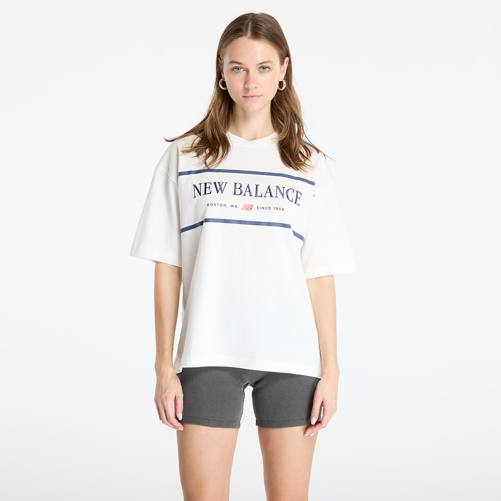 Tričko New Balance Athletics Nautical T-Shirt Seasalt S