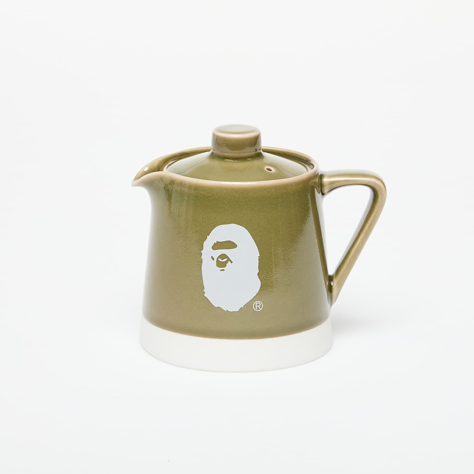 A BATHING APE Logo Porcelain Tea Pot M Green Universal