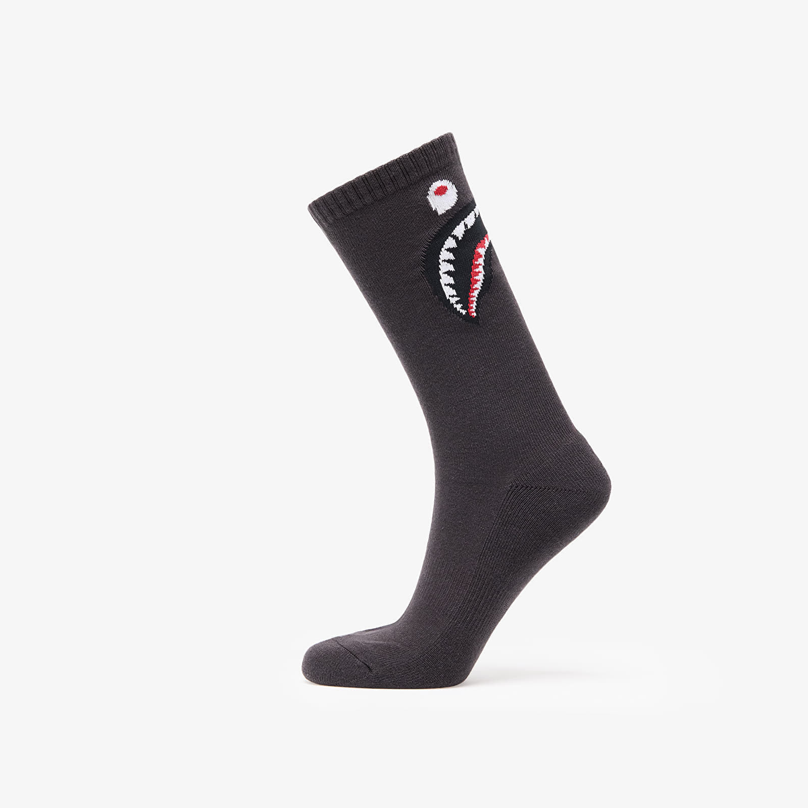 A BATHING APE Shark Socks M Black L