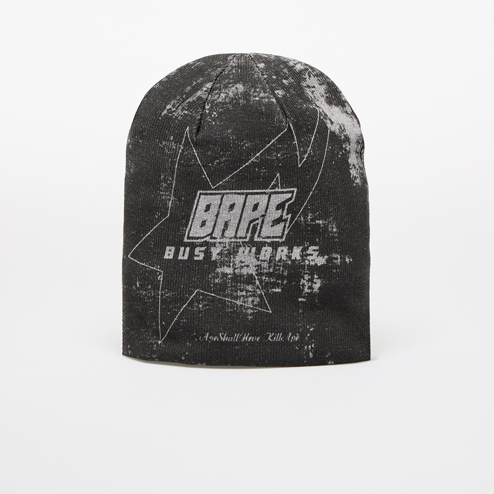 A BATHING APE Ape Head Knit Cap M Gray Universal