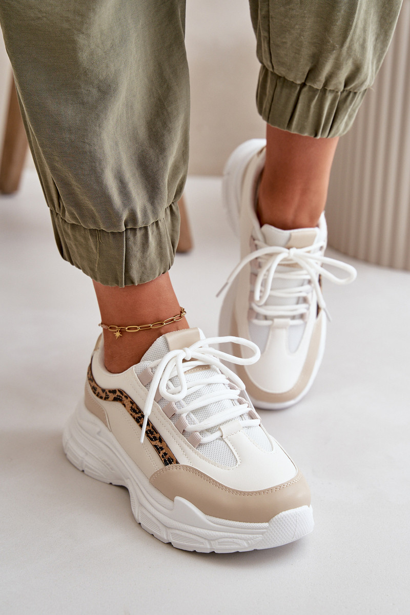 Boto Dámske športové topánky na platforme White Henley