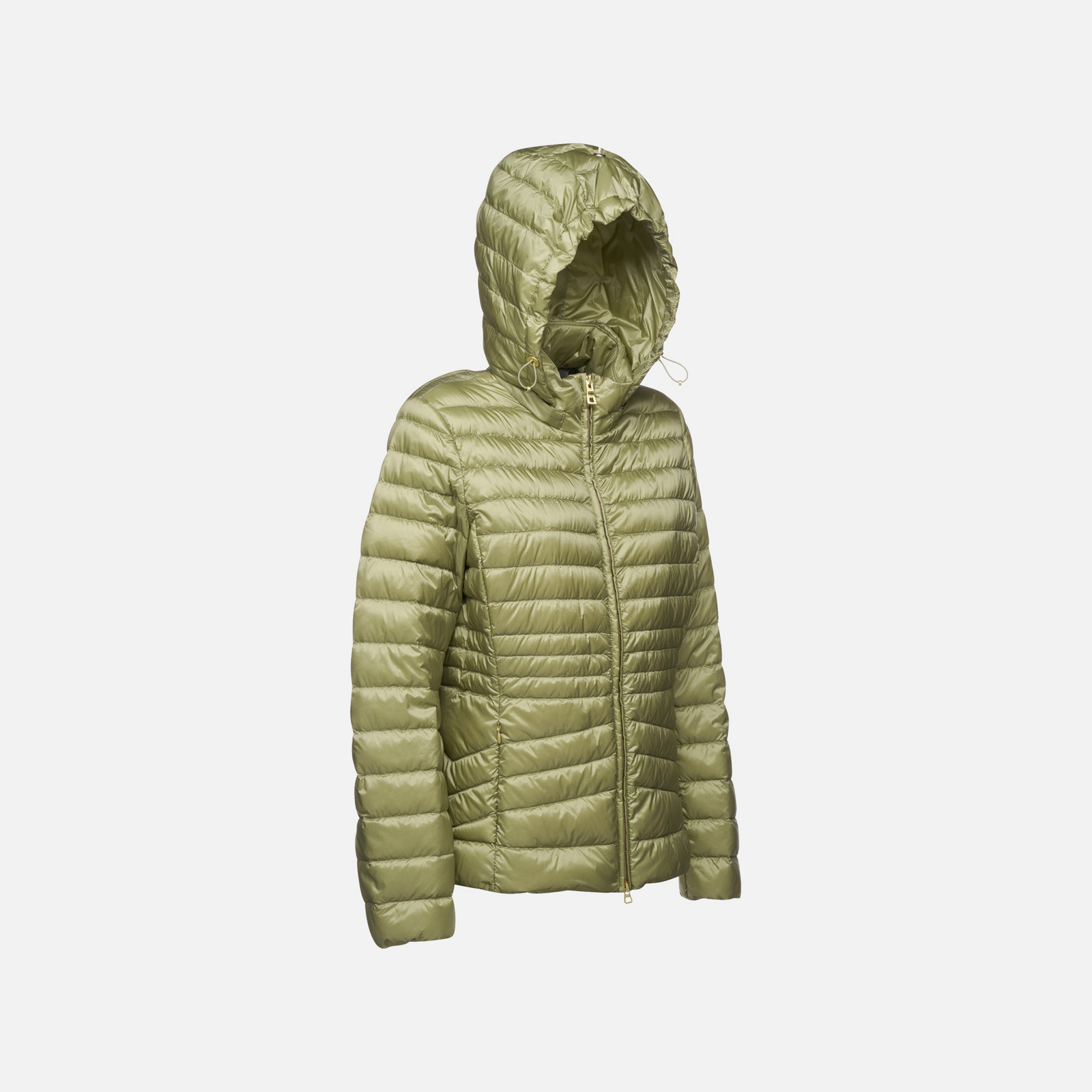 Light green women's down jacket Geox Jaysen - Women's