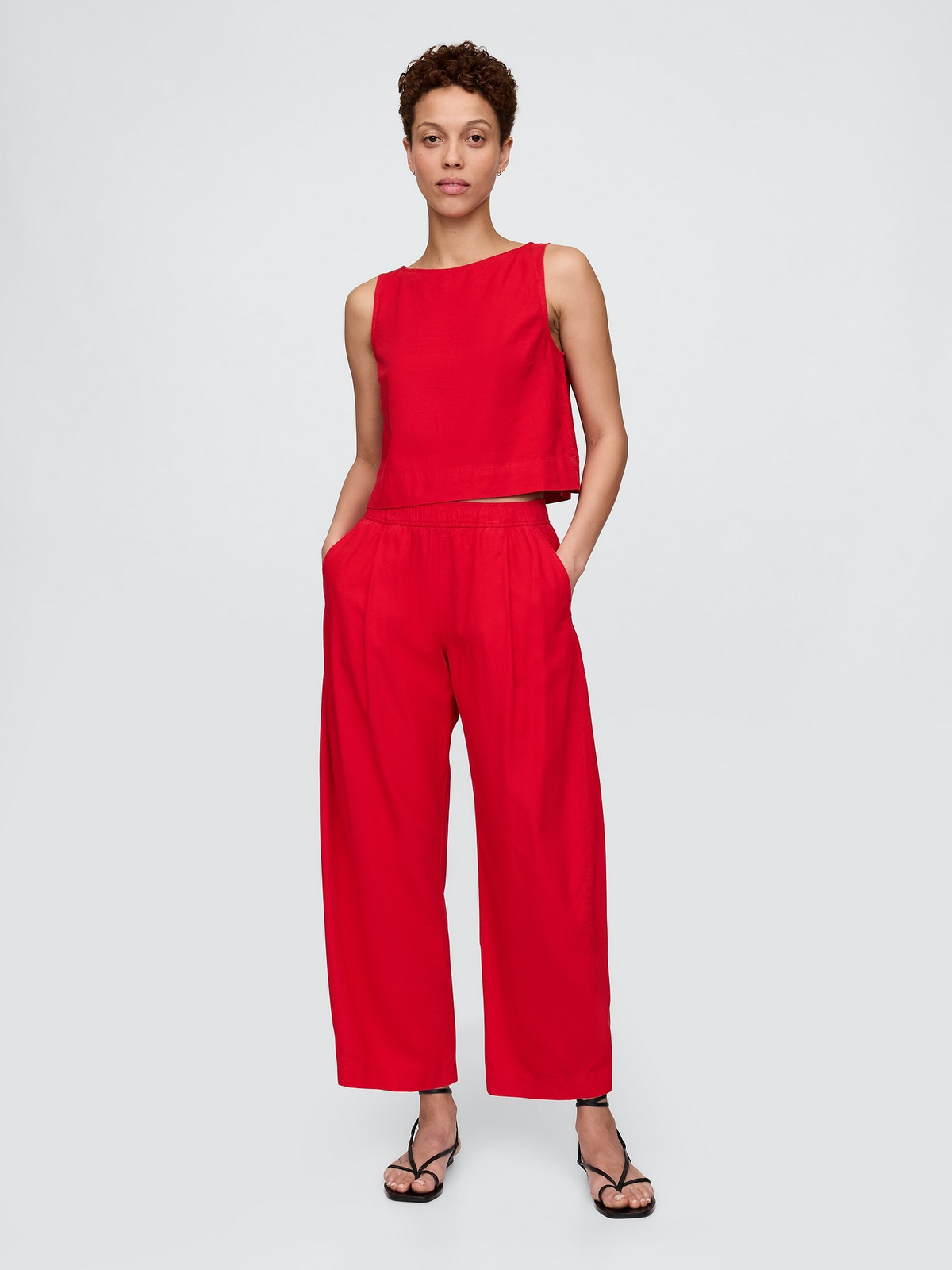 GAP Linen trousers Easy Barrel - Women's