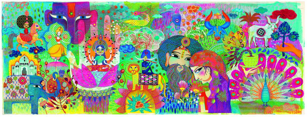 Djeco Puzzle Galéria: Magická India