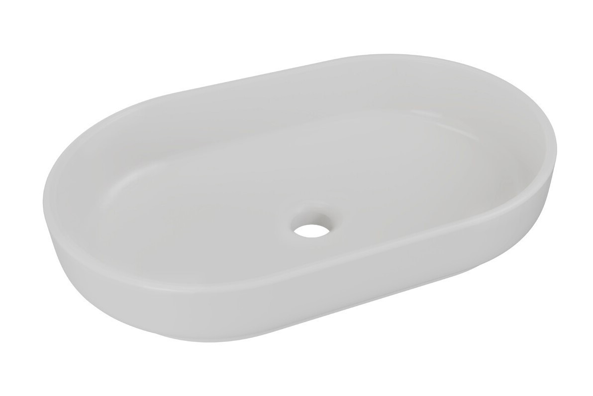 ArtCom Keramické umývadlo RIVER 2 E-6594 | sivý mat 55 x 35 cm