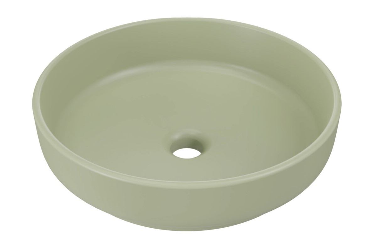 ArtCom Keramické umývadlo RIVER 1 E-6595 | olivový mat 40 cm