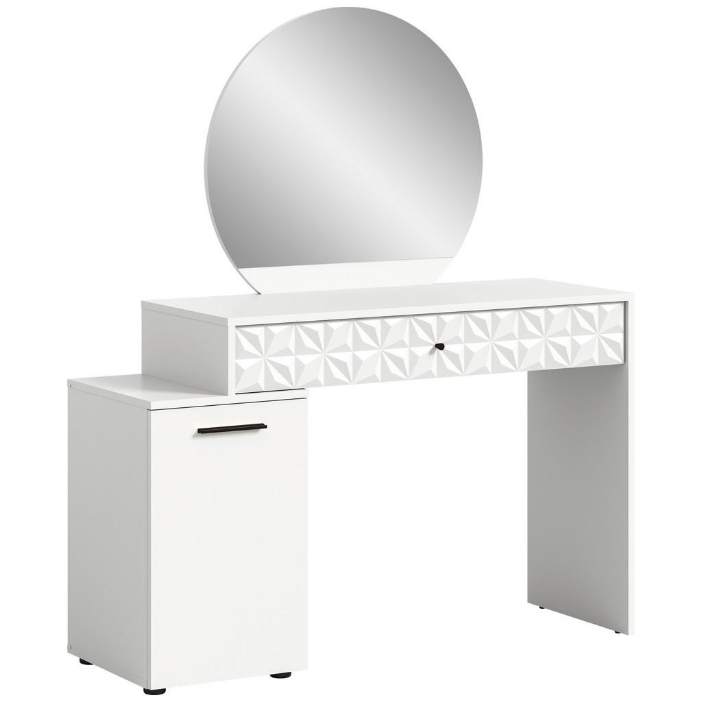 MID.YOU TOALETNÝ STOLÍK, biela, biela s vysokým leskom, 117/42/138 cm