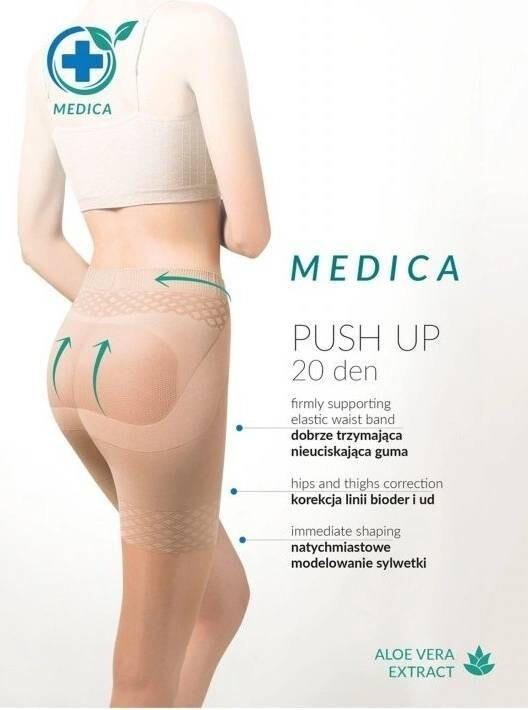 Medica Push-up pančuchy 20 den kód 127 - Gabriella 2/S tmavě šedá