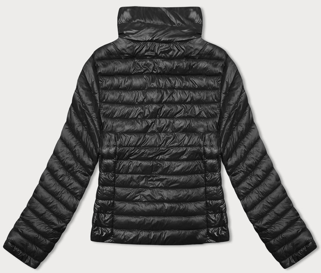 Čierna dámska prešívaná bunda so stojatým golierom J Style (16M9130-392) odstíny černé 46