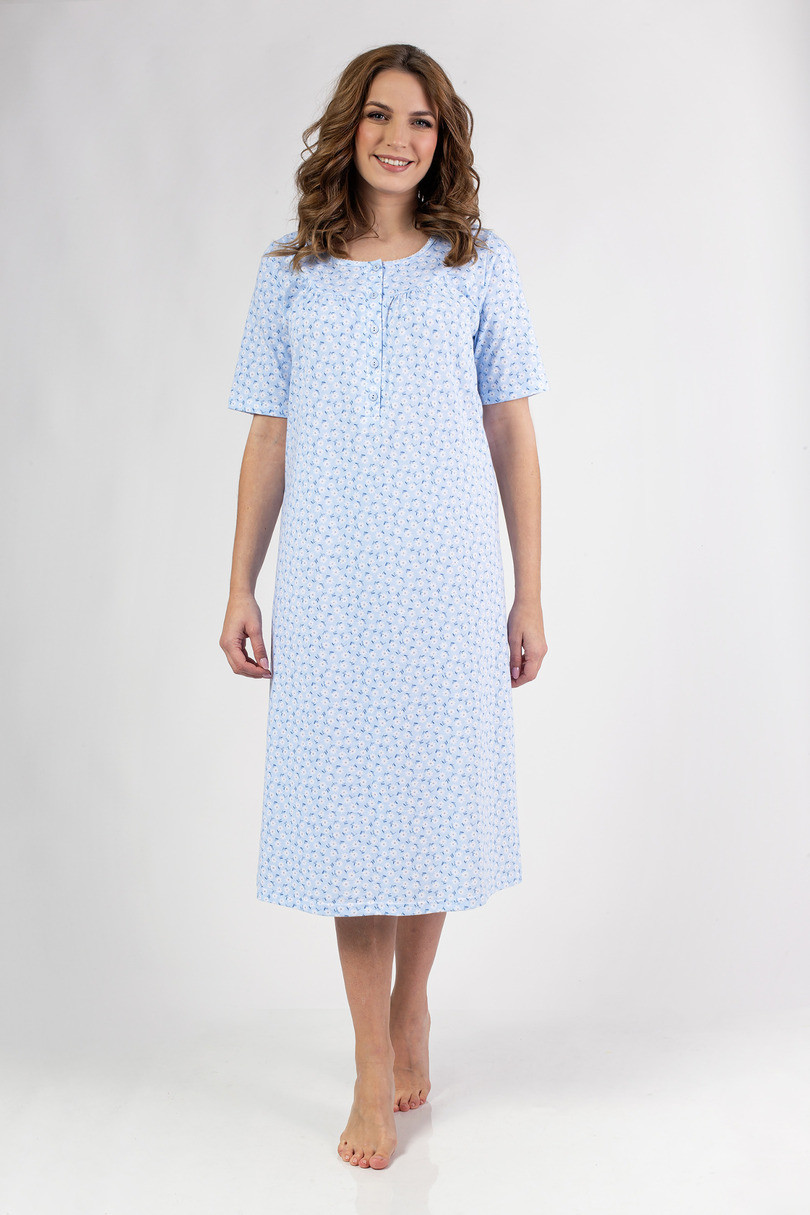 Košeľa Regina 013 w/r M-XL W25 ženy modrá XL
