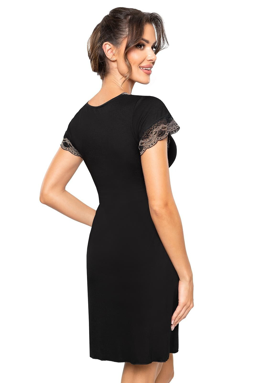 Nočná košeľa Hana Black - Donna XXL