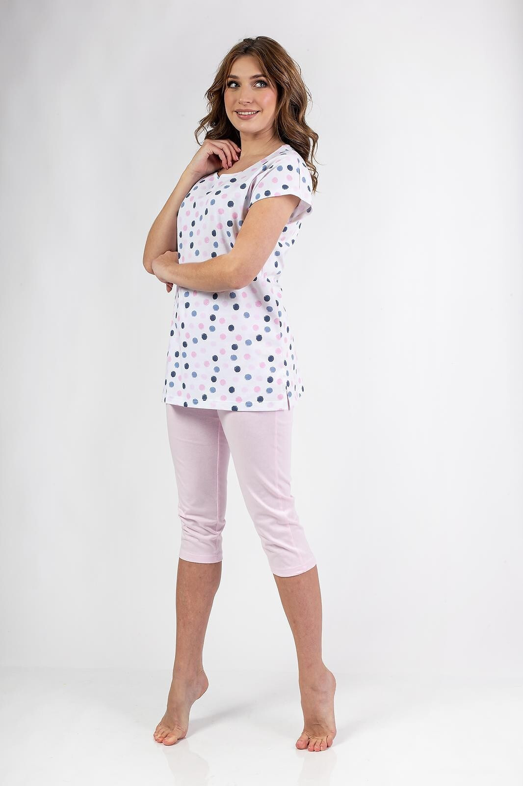 Regina 690 cr/r M-XL W25 dámske pyžamo ecru M
