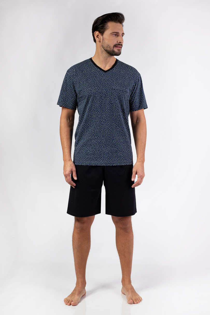 481 PÁNSKE PYŽAMO VEĽKÉ S/25 grafit 2XL