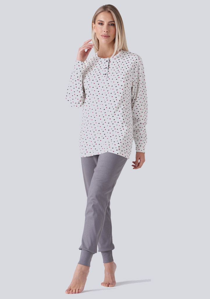 Dámske pyžamo Karelpiu KF7041 3XL Starorůžová