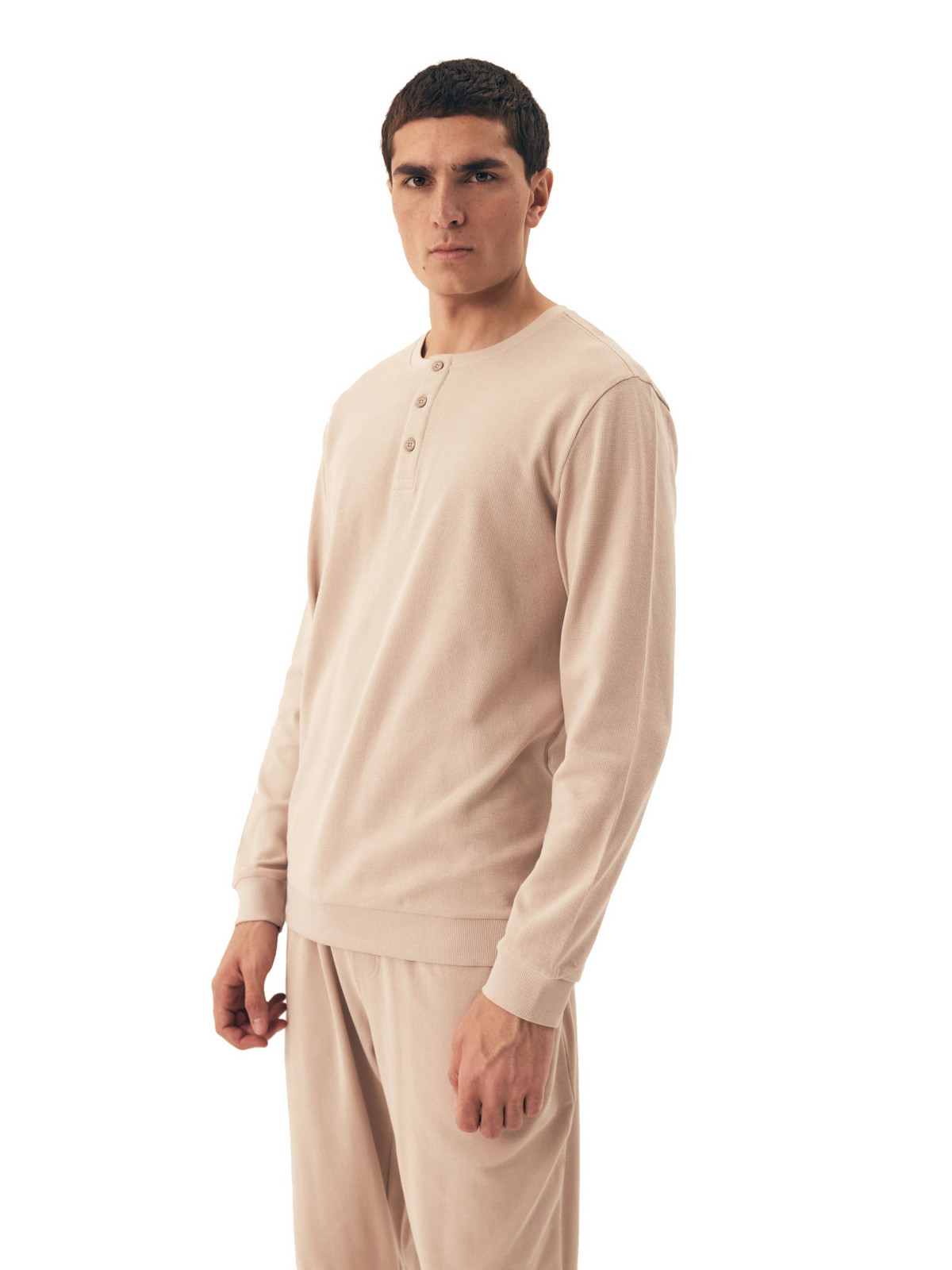 Pánske pyžamo 42638 Desert beige - HENDERSON tělová M