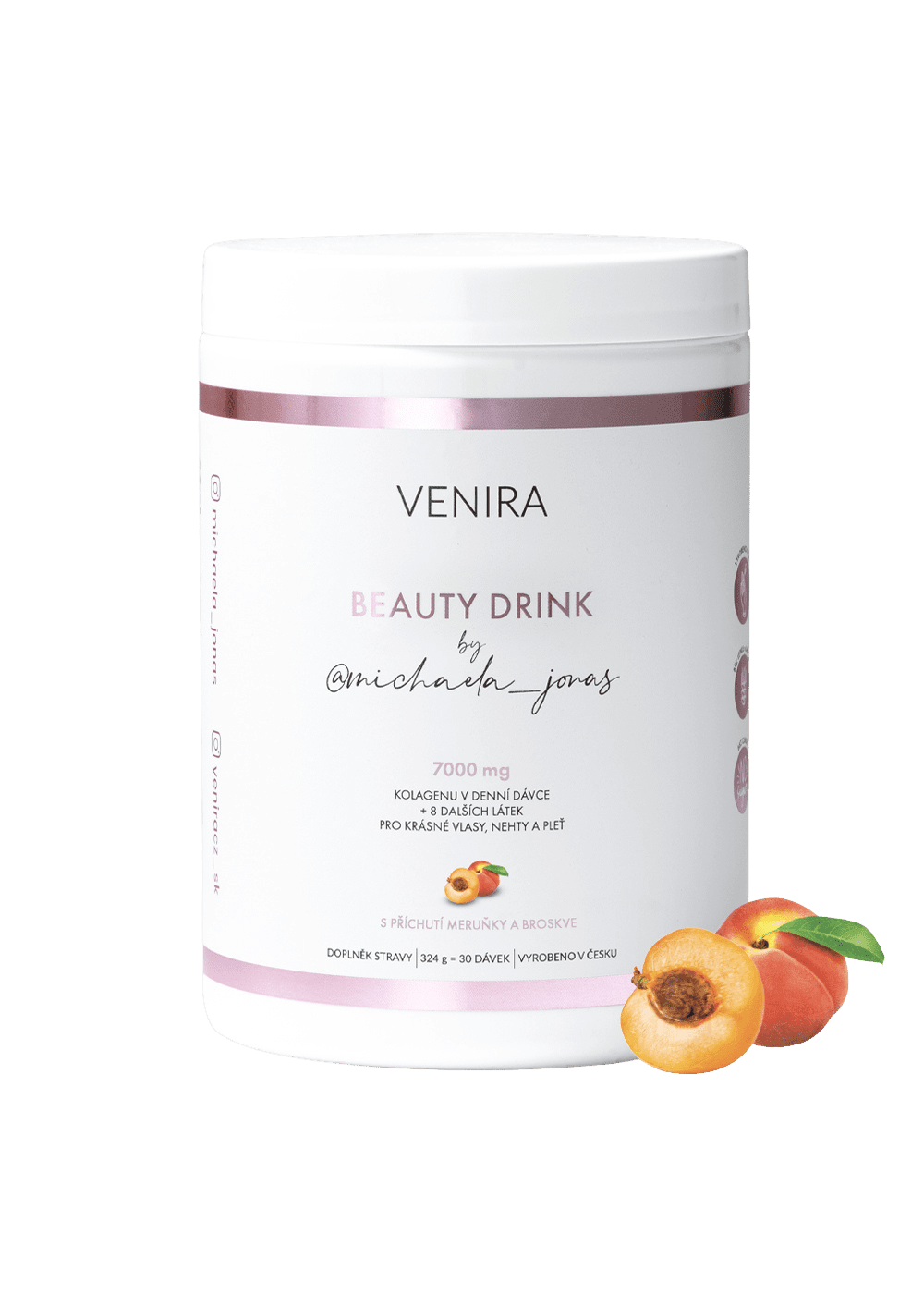 VENIRA Beauty drink by M.Jonas Broskyňa a marhuľa 324 g