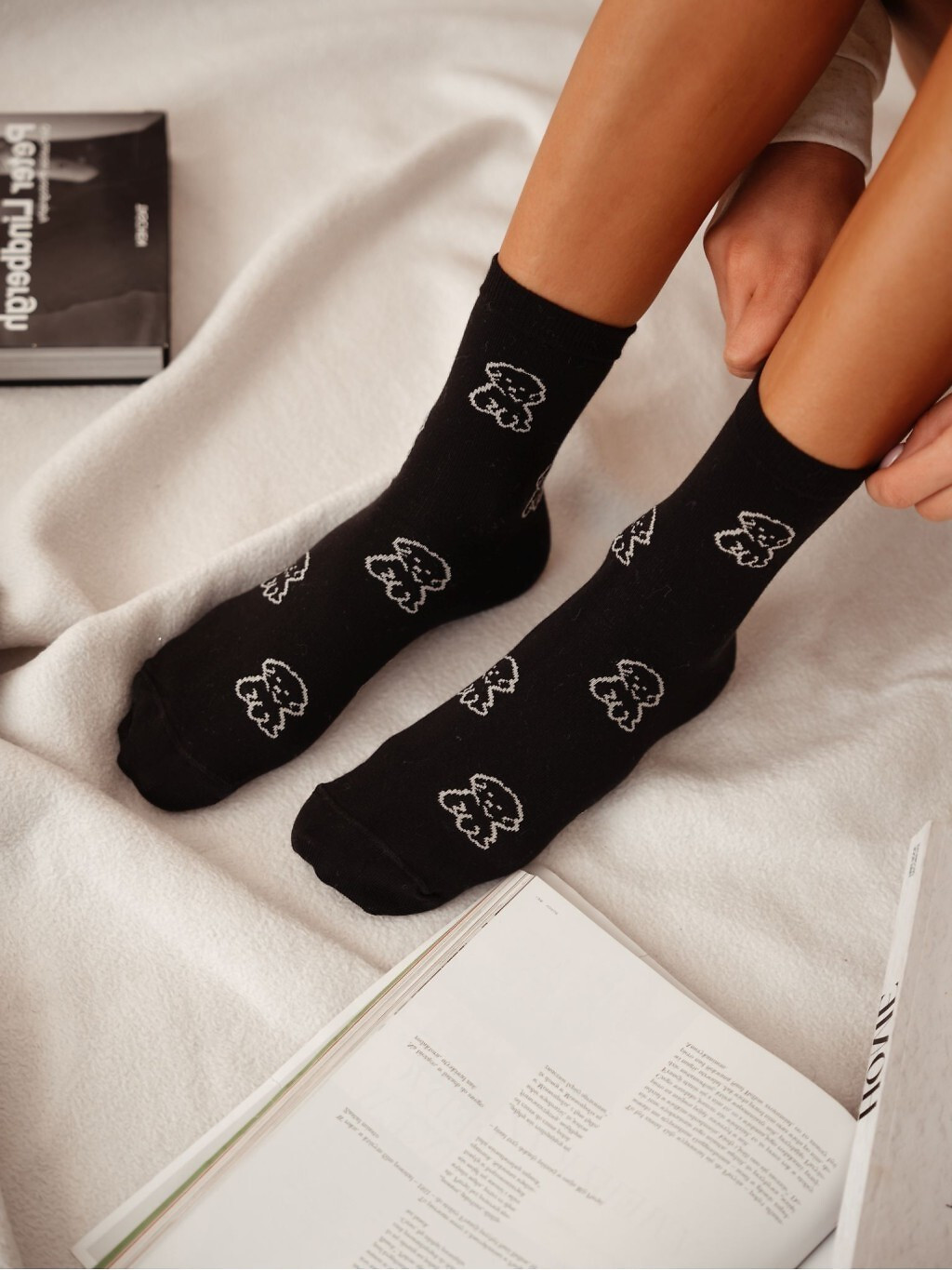 Milena ponožky 0200-155 Puppies 37-41 černá 37-41