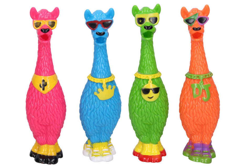 Lama pískacia 32cm, mix farieb - náhodná