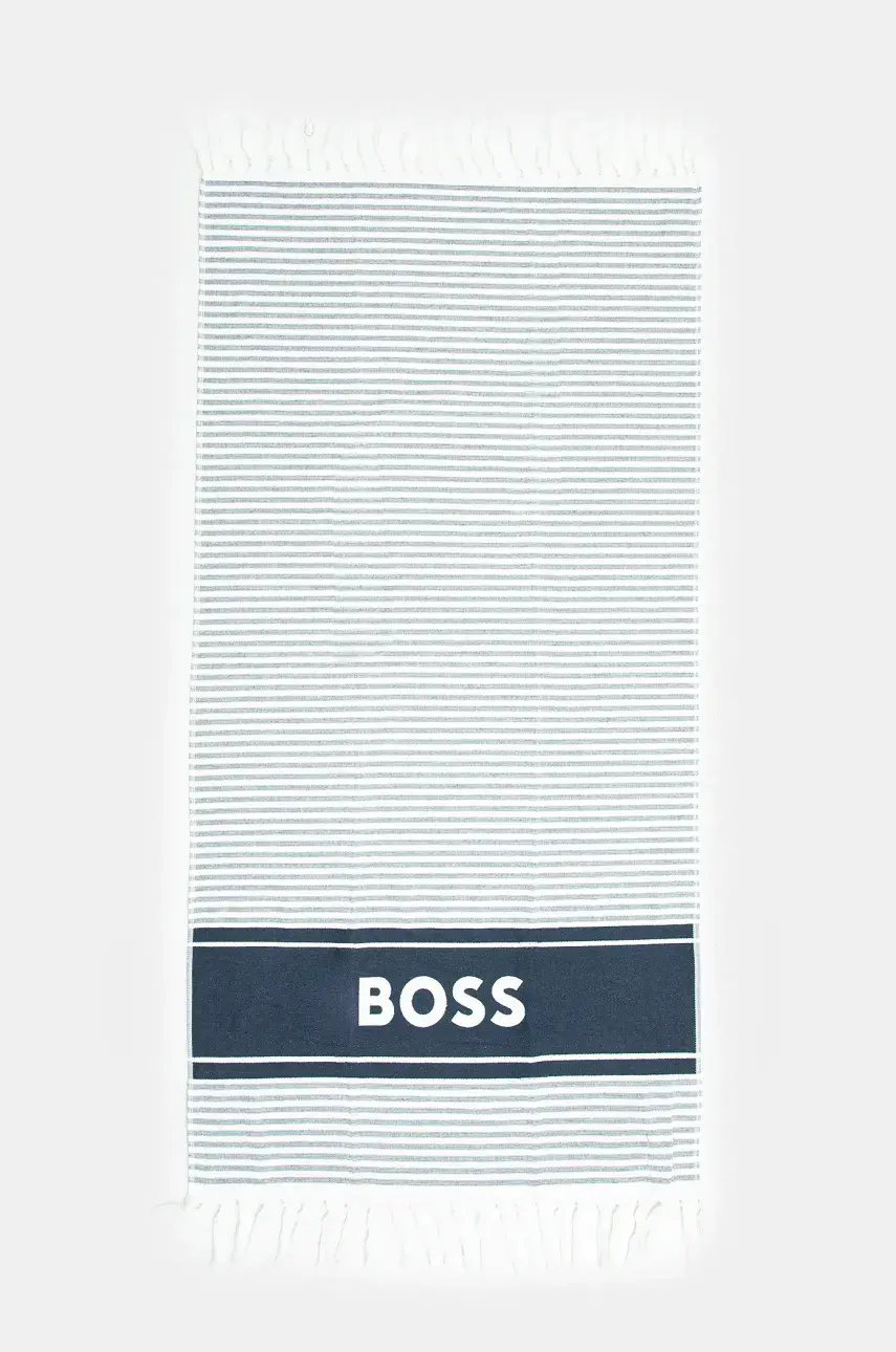 Bavlnený uterák BOSS tmavomodrá farba, 50540424