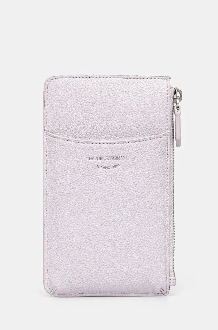 Peňaženka Emporio Armani dámska, ružová farba, EW000543 AF11953