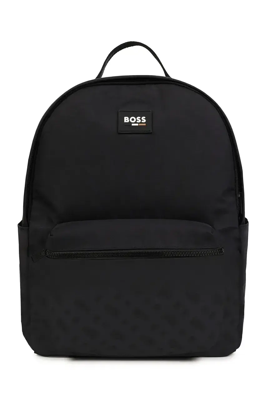 Detský ruksak BOSS čierna farba, veľký, s nášivkou, J51705