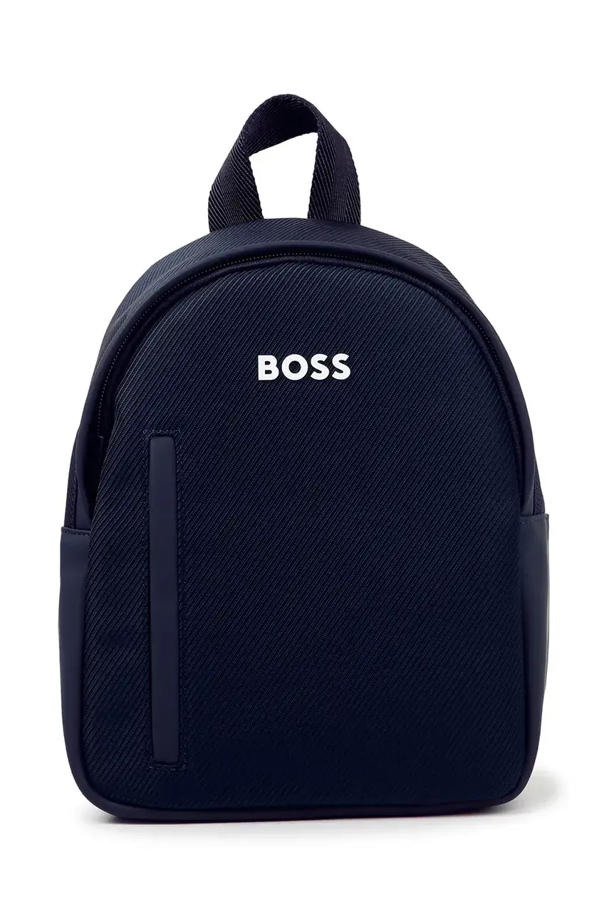 Detský ruksak BOSS tmavomodrá farba, malý, s nášivkou, J51710