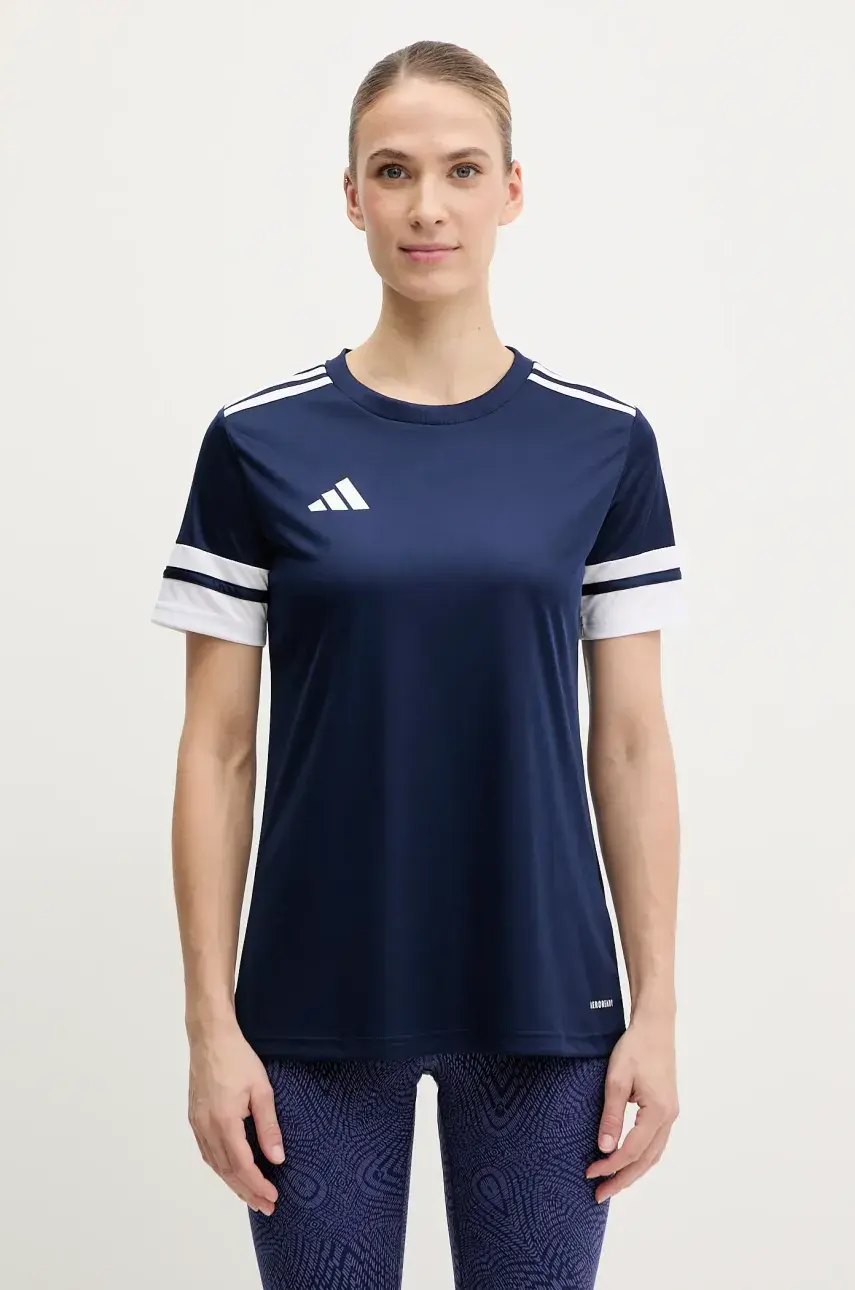 Tréningové tričko adidas Performance Squad 25 tmavomodrá farba, JI9987