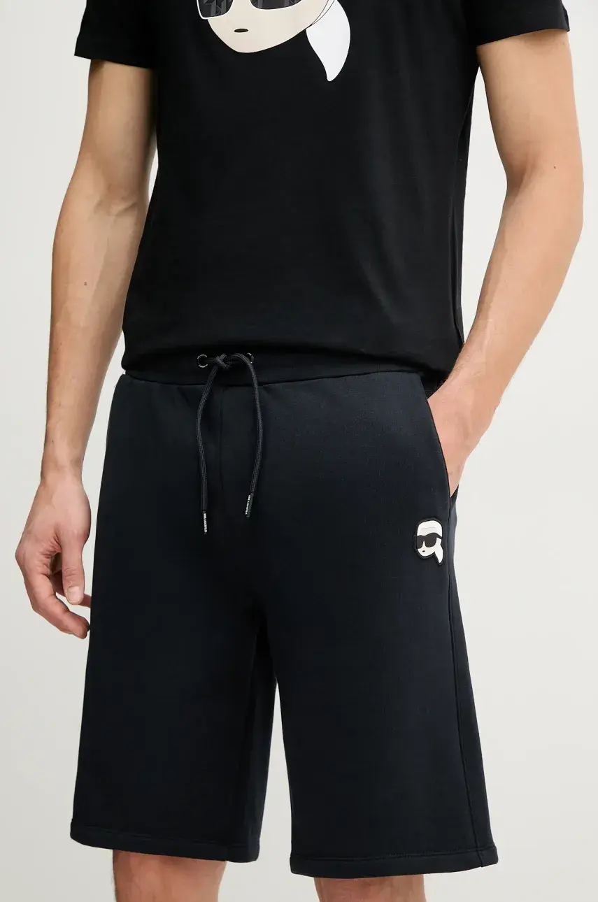 Šortky Karl Lagerfeld pánske, tmavomodrá farba, 552900.705014