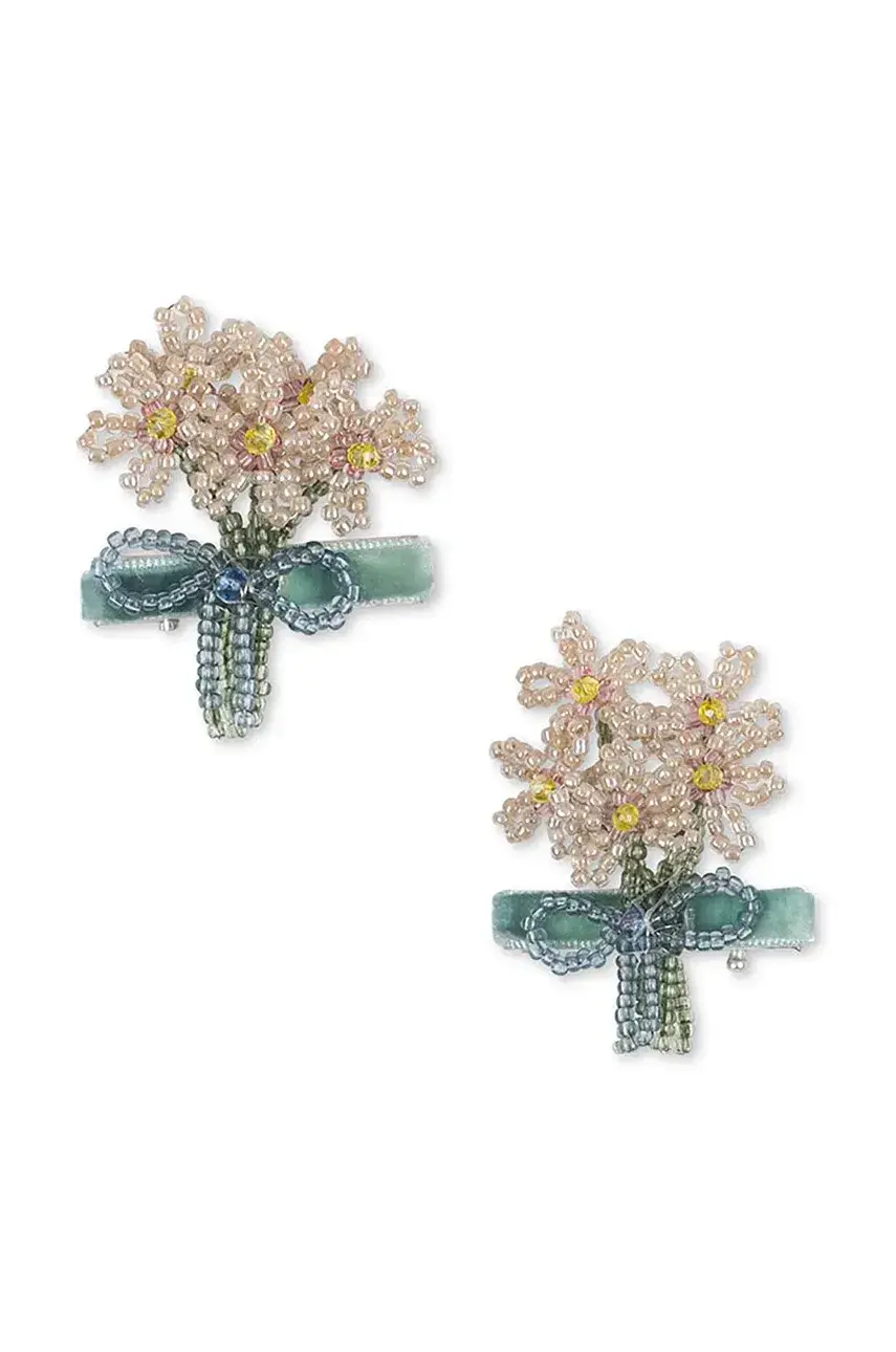 Detské sponky Konges Sløjd CELEBRATION 2 PACK BOUQUET HAIR CLIP 2-pak KS103572