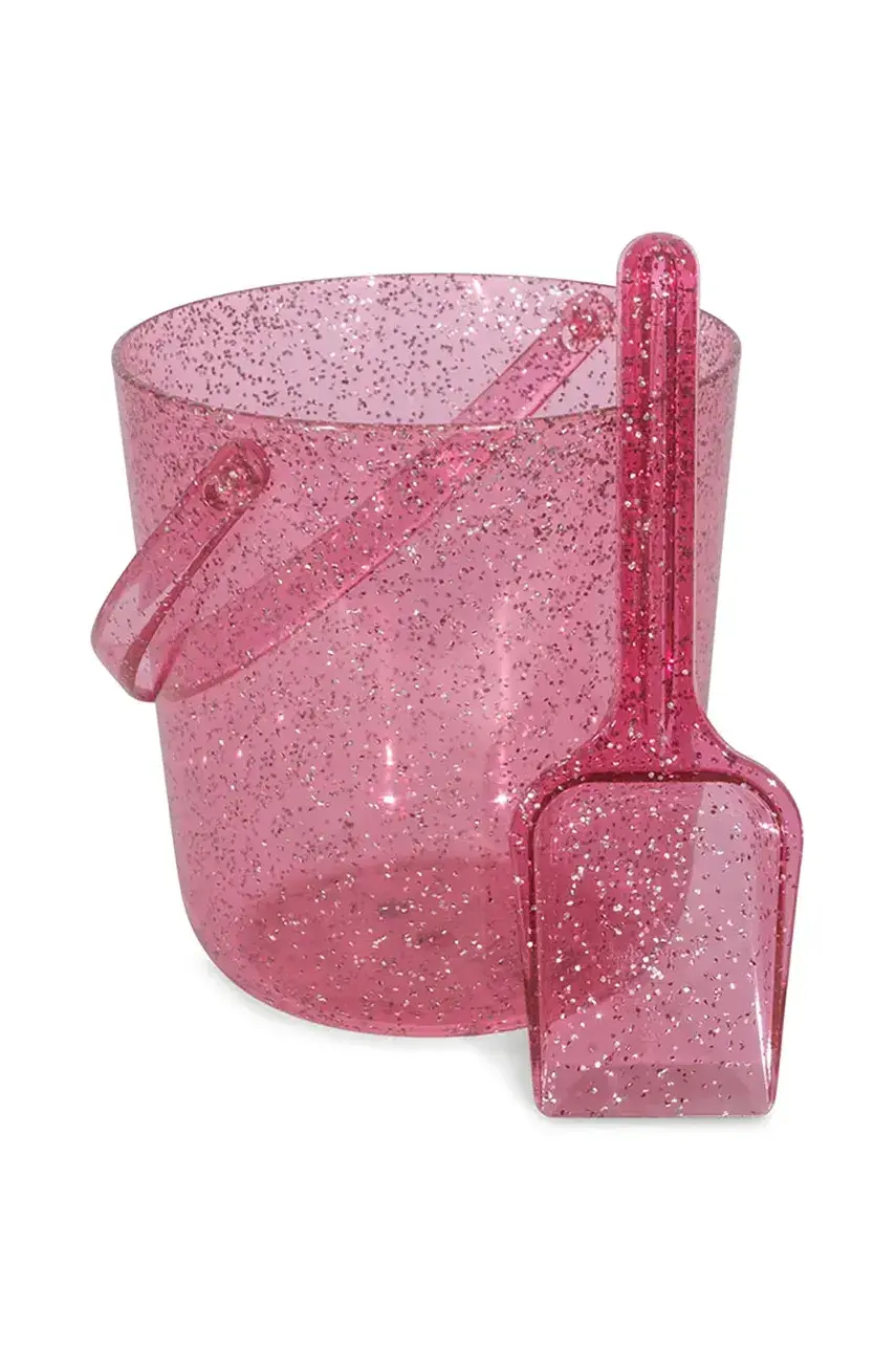 Set hračiek na pieskovisko Konges Sløjd BEACH BUCKET AND SHOVEL GLITTER KS102458
