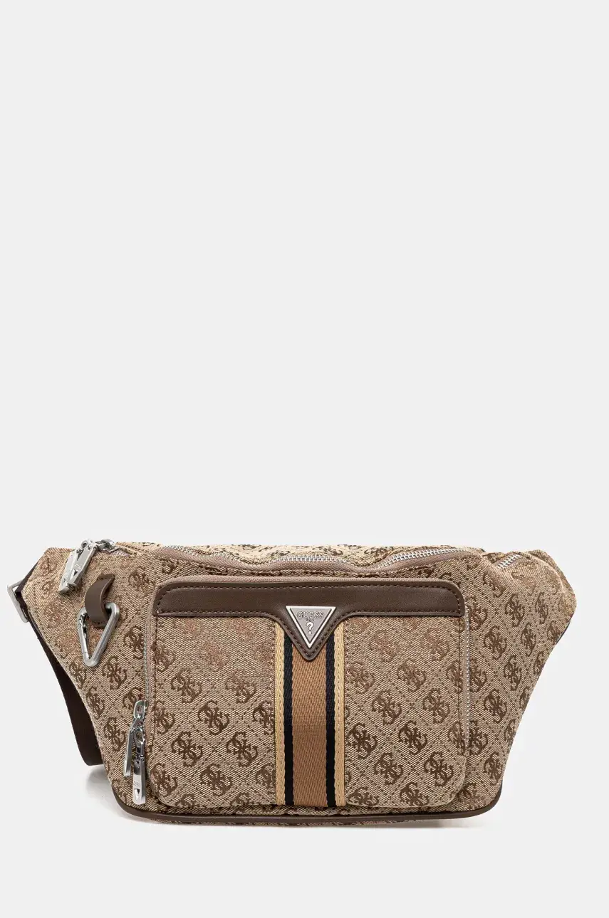 Ľadvinka Guess MILANO pánska, hnedá farba, HMMIST P5156