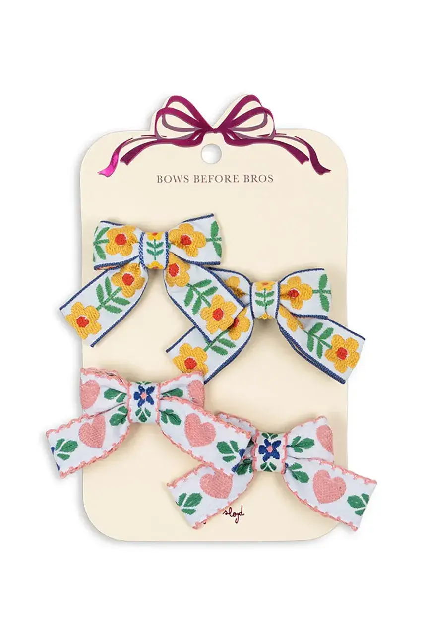 Detské sponky Konges Sløjd 4 PACK BOW HAIR CLIPS 4-pak KS102747