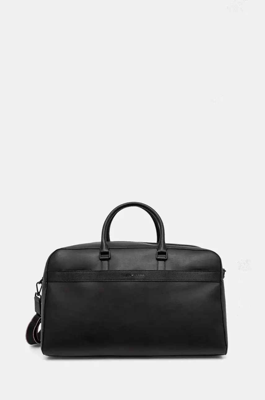 Taška Tommy Hilfiger čierna farba, AM0AM13353