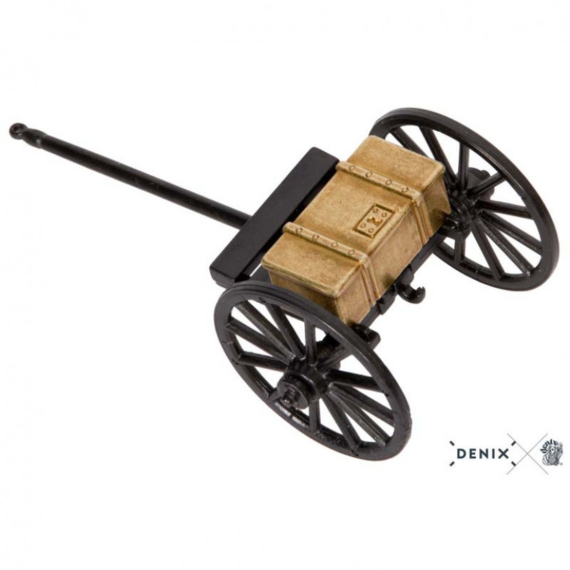 Povoz ku kanónu USA 1857 - sivý-zlatý