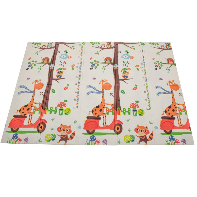 6477_2 DR Obojstranná penová podložka - Žirafa a srnka 195 x 150 cm