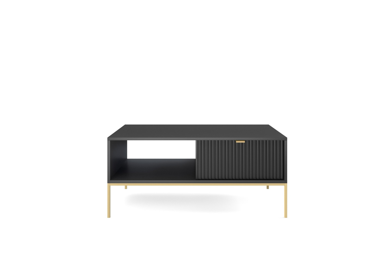 Konferenční stolek Nova 104 cm černý/zlatý
