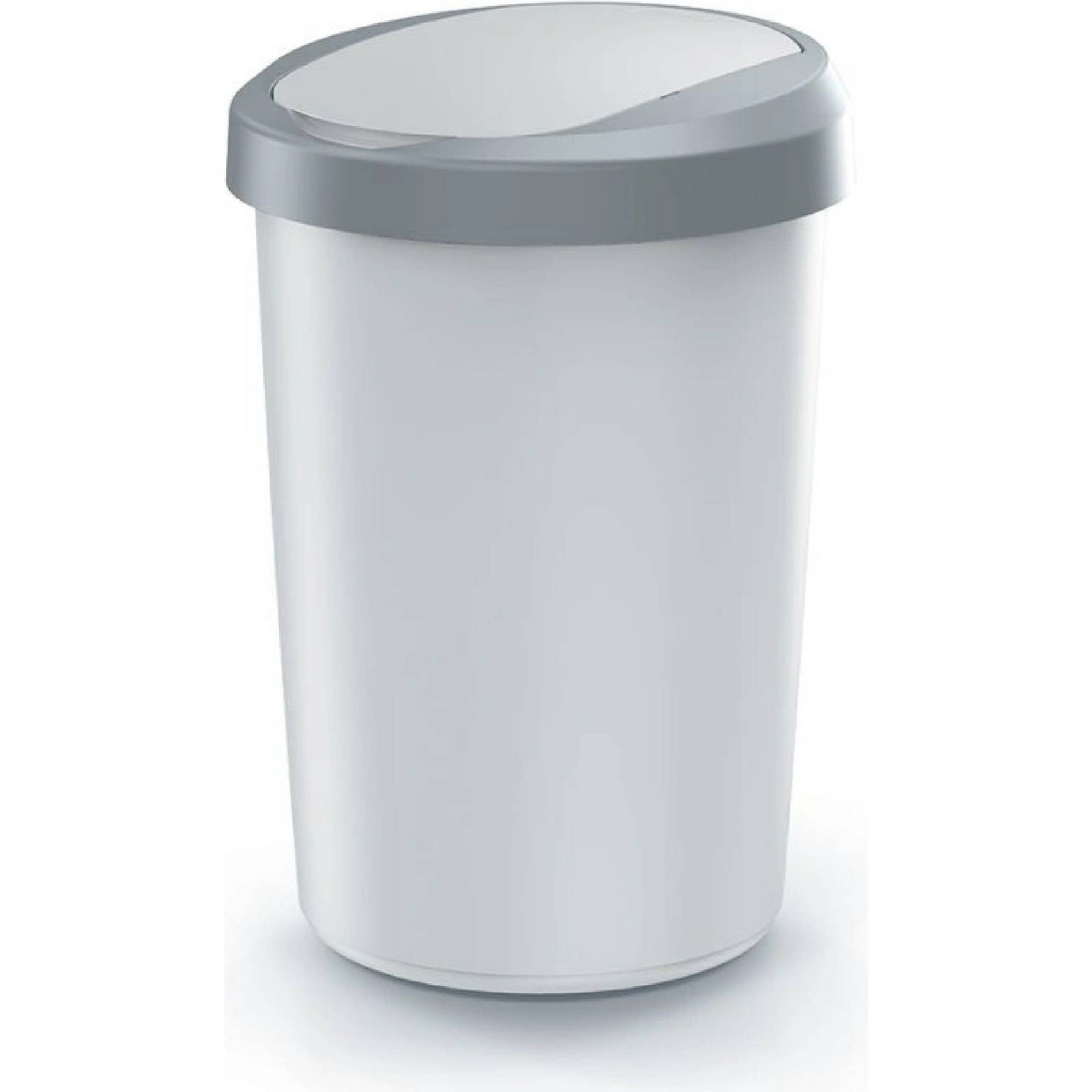 Odpadkový koš COMPACTO FLAS 25 L popelavě šedý/světle šedý