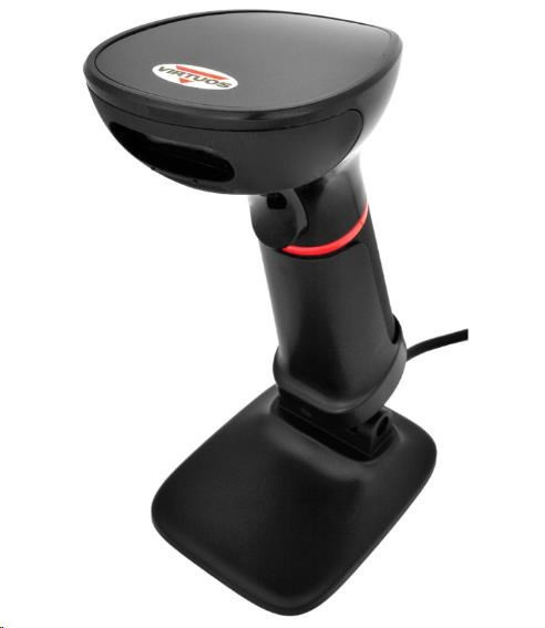 Virtuos CCD 2D čítačka Virtuos HT-855A, RS-232, stojan, čierna