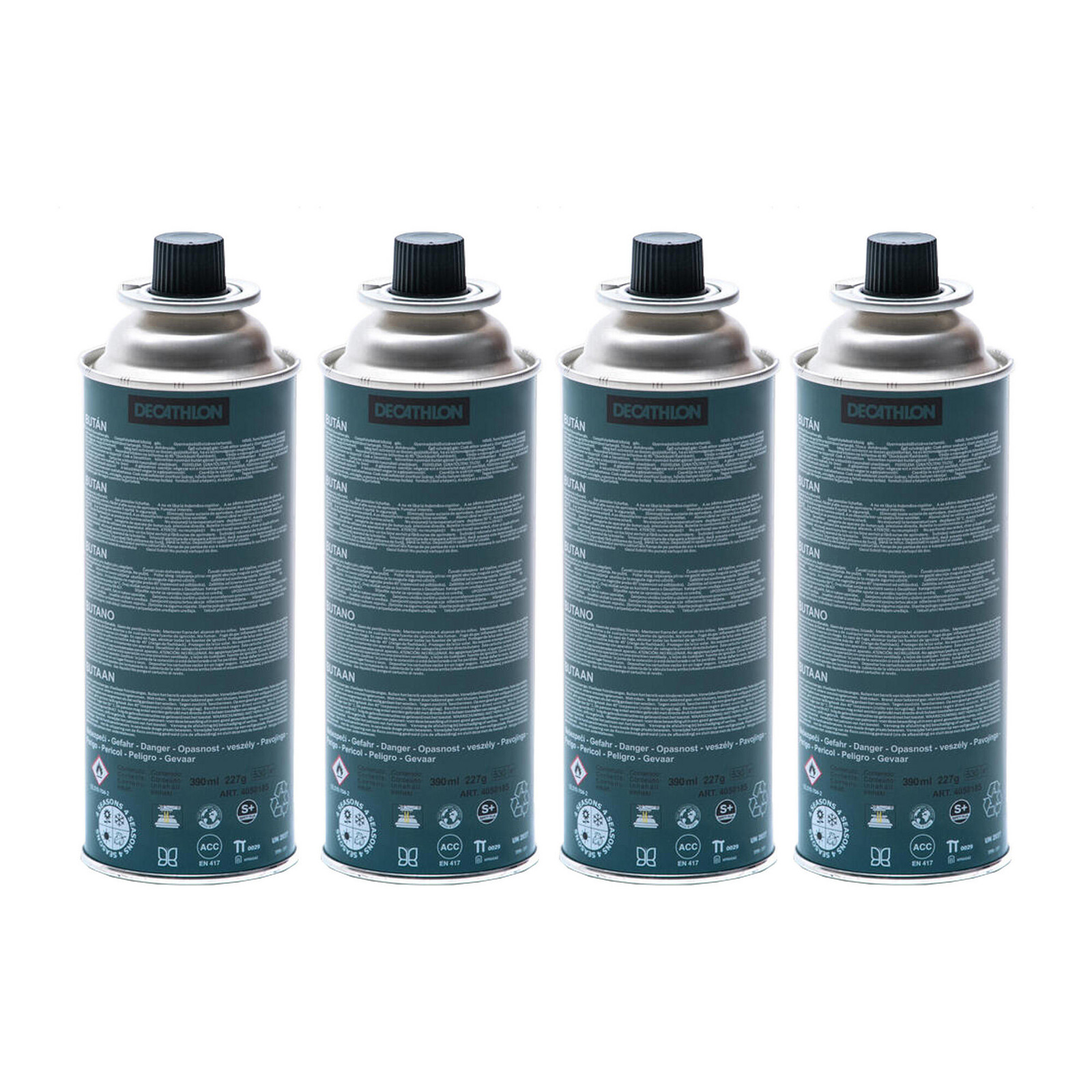 Set butánových kartuší s ventilom na butánové variče 4 x 220g