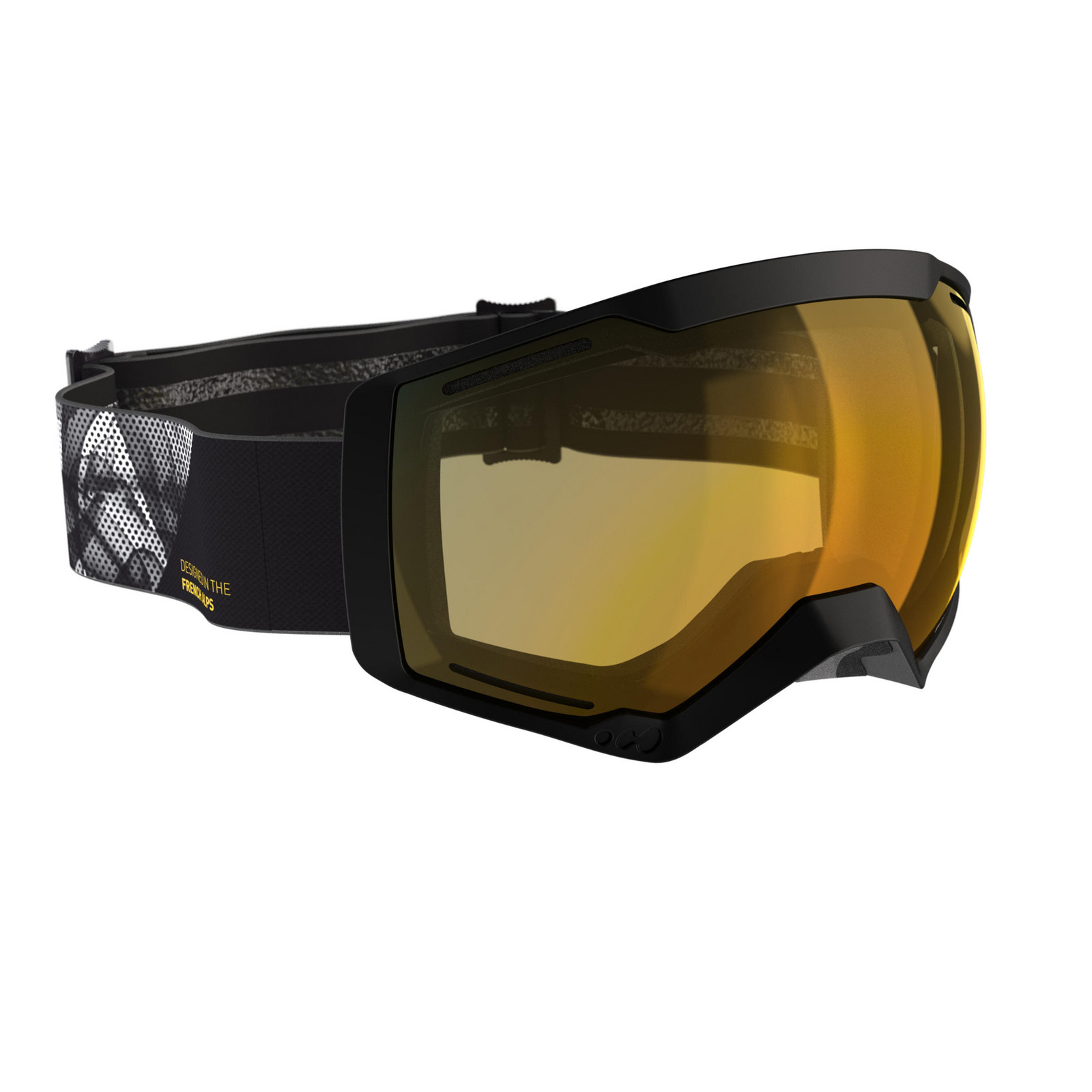 Okuliare G 540 na lyže a snowboard pre dospelých aj deti fotochromatické čierne