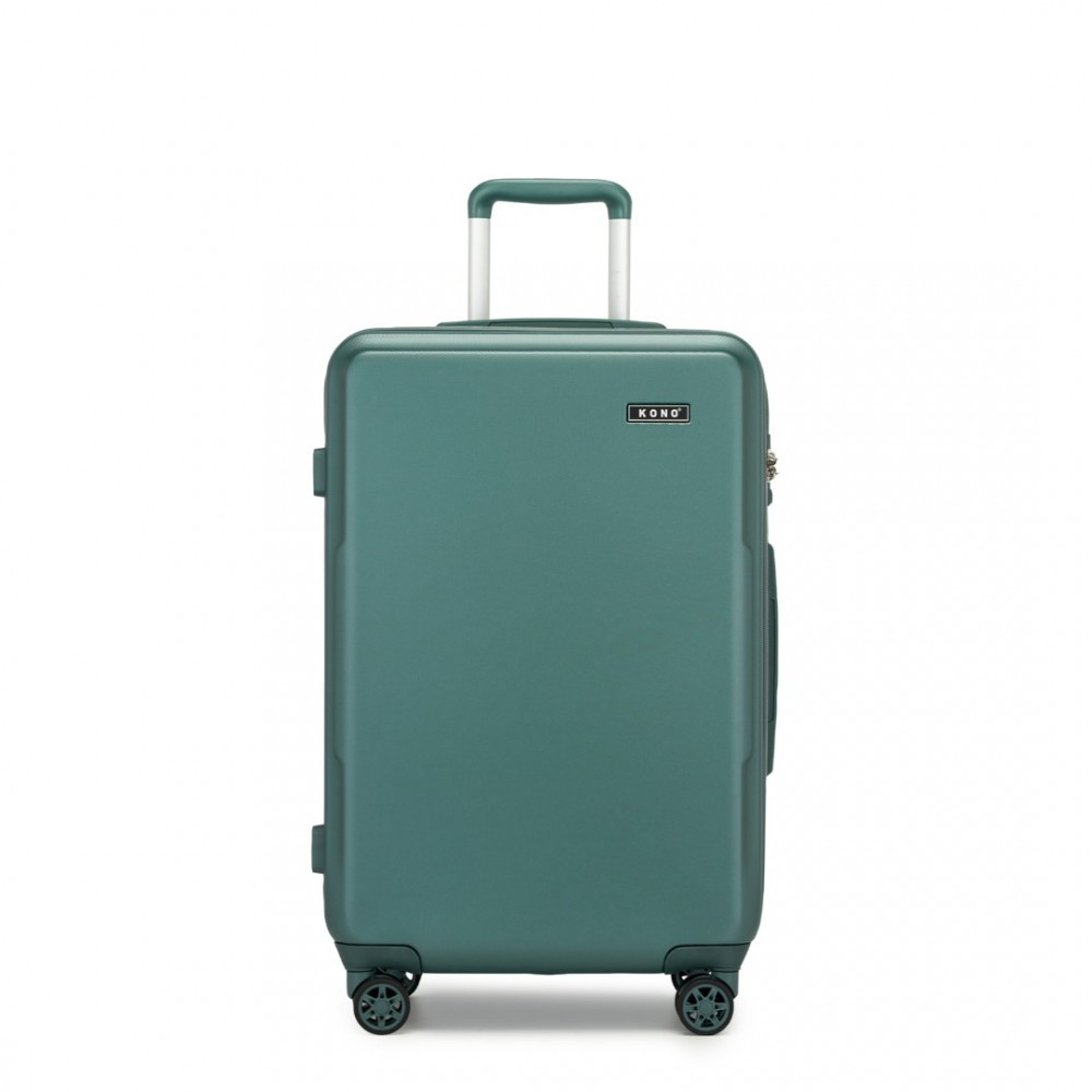 Stredný škrupinový kufor z ABS+PC - Kono - 60L - vojenská zelená