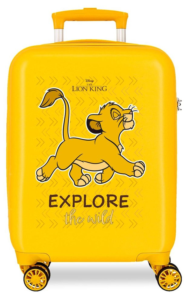 Disney Detský kabínový kufor - The Lion King - 50 cm - žltý - 33 L