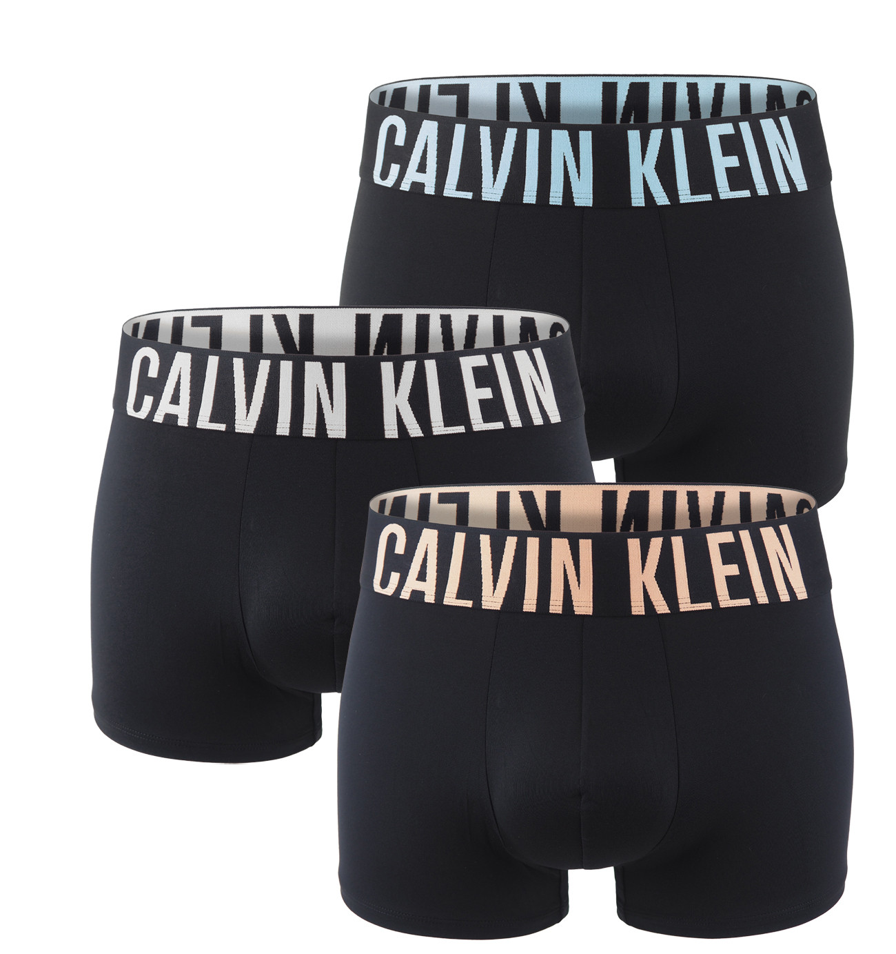 Calvin Klein - boxerky 3PACK Intense power black with big logo CALVIN KLEIN z mikrovlákna - limitovana edicia