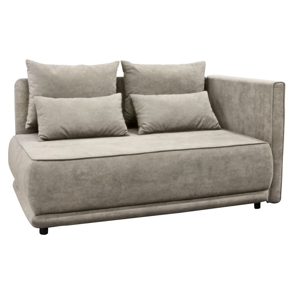 KONDELA Liami P rozkladacia pohovka s úložným priestorom béžovosivá (taupe)