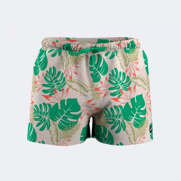 SANTA MÓNICA SWIM SHORTS BEIGE GREEN L
