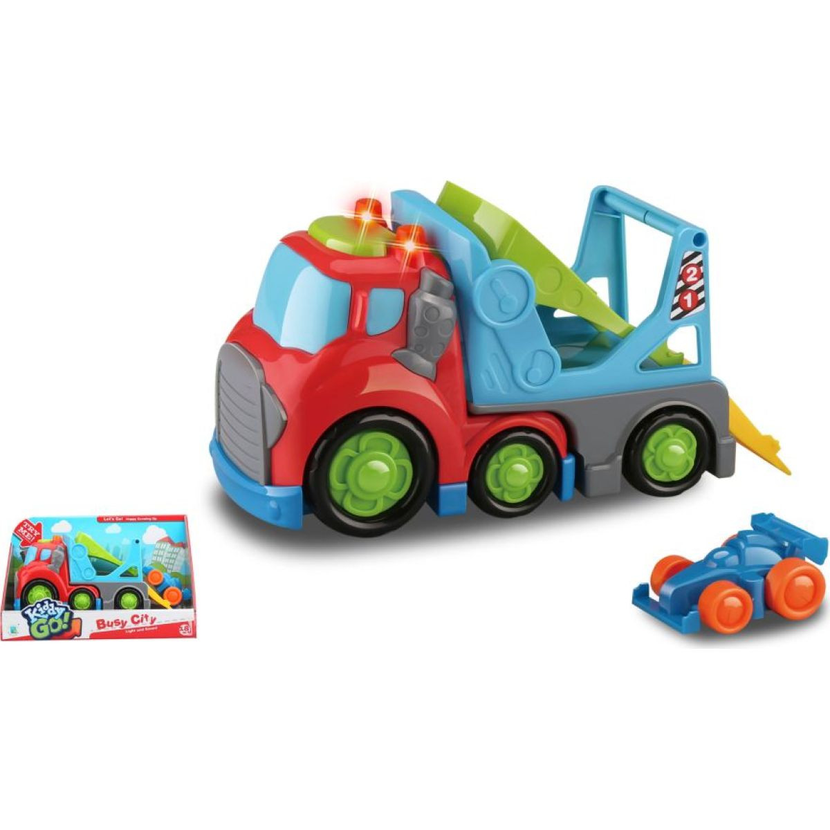 Kiddy Go! Prepravné auto so svetlom a zvukom, 19 cm