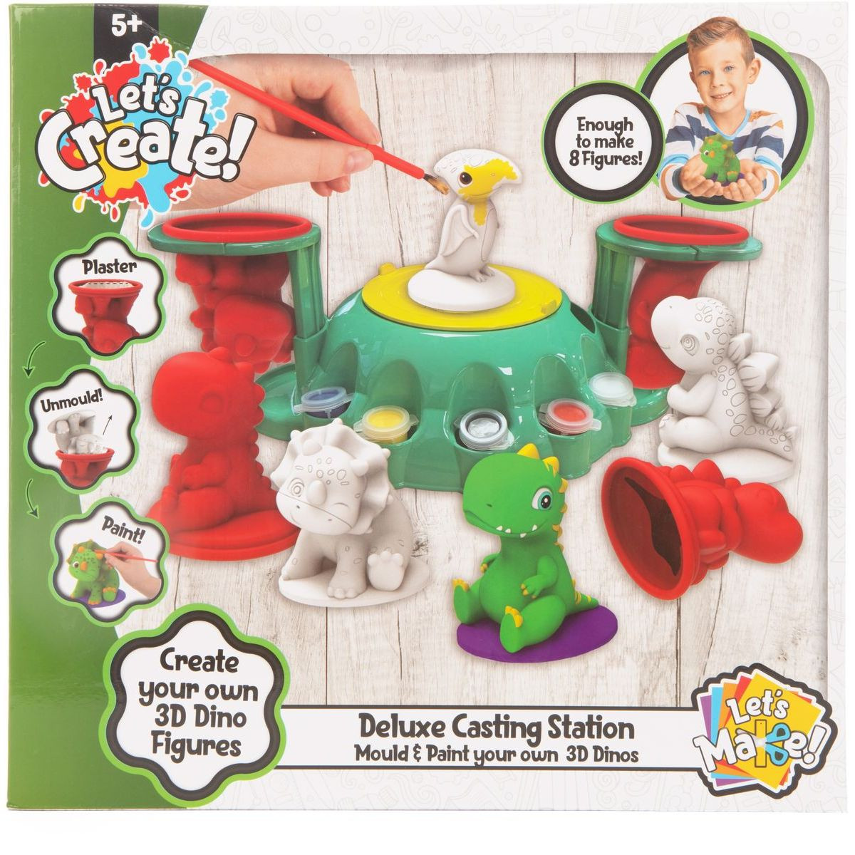 Súprava na výrobu sadrových figúrok Dino DeLuxe