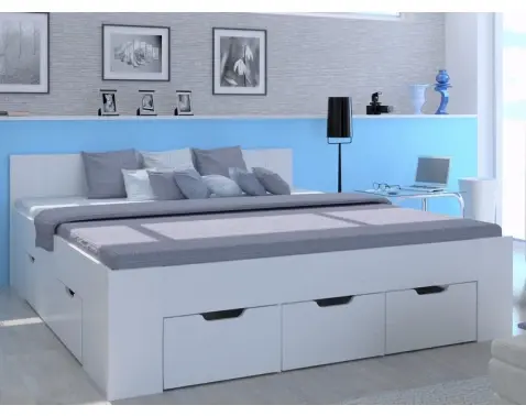 Posteľ Astral 180x200 cm, biela%