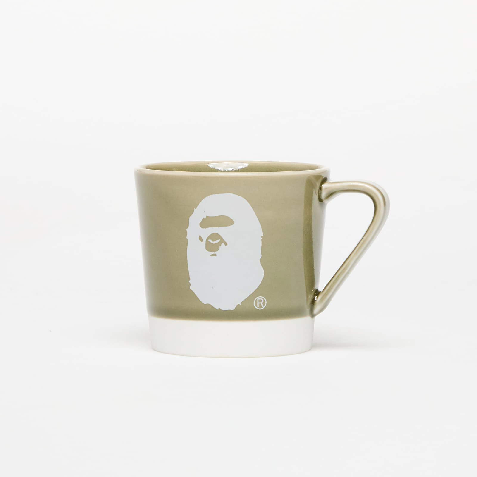 A BATHING APE Logo Porcelain Mug M Green Universal