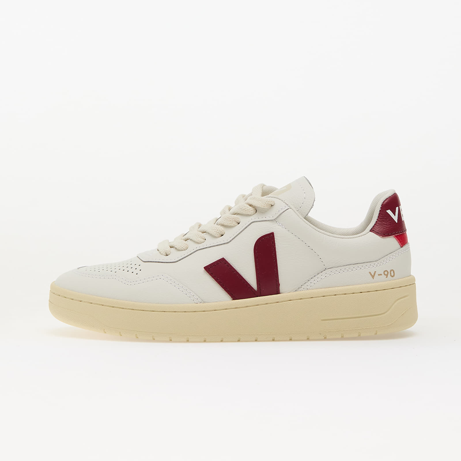 Tenisky Veja W V-90 O.T Leather Ex-White_Marsala EUR 36